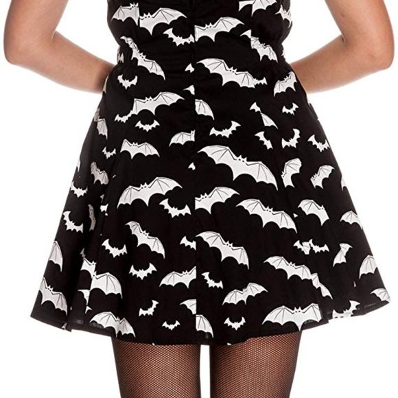 Hell Bunny Black and White Bat Mini Dress - Picture 2 of 2